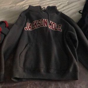 Large slouchy warm Jackson Hole hoodie